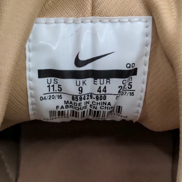 NWOB Nike Air Huarache Run SE Rose Gold Women's 859429-900 Sz 11.5 - Picture 9 of 9